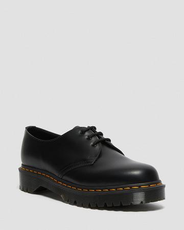 Men's Dr Martens 1461 Bex Smooth Leather Oxfords Shoes Black | AU 587BEX